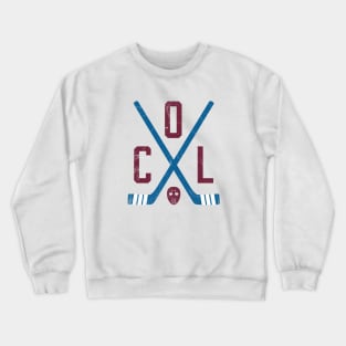 COL Retro Sticks - White Crewneck Sweatshirt